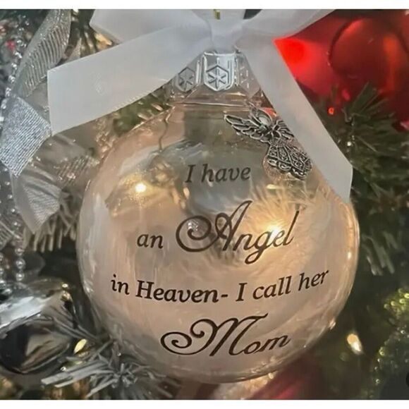 NWT Memorial Christmas "I have an Angel in Heaven-I call her Mom.” Ornam… - Picture 5 of 5